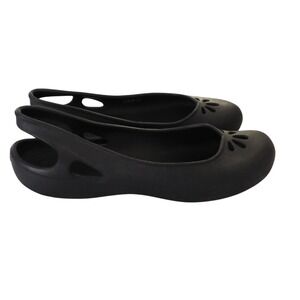 Crocs Kadee Ballet Flat Shoes Sling Back Mary Jane Comfort Capsule Black Sz 9